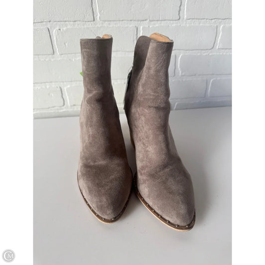 Boots Ankle Heels By Cmb In Taupe, Size: 8