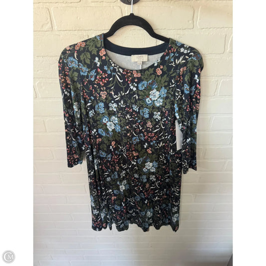 Dress Casual Short By Loft In Blue & Green, Size: Xsp