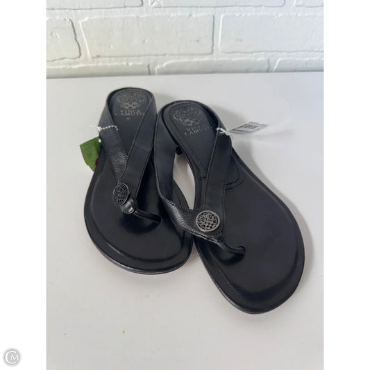 Sandals Flip Flops By Vince Camuto In Black, Size: 8