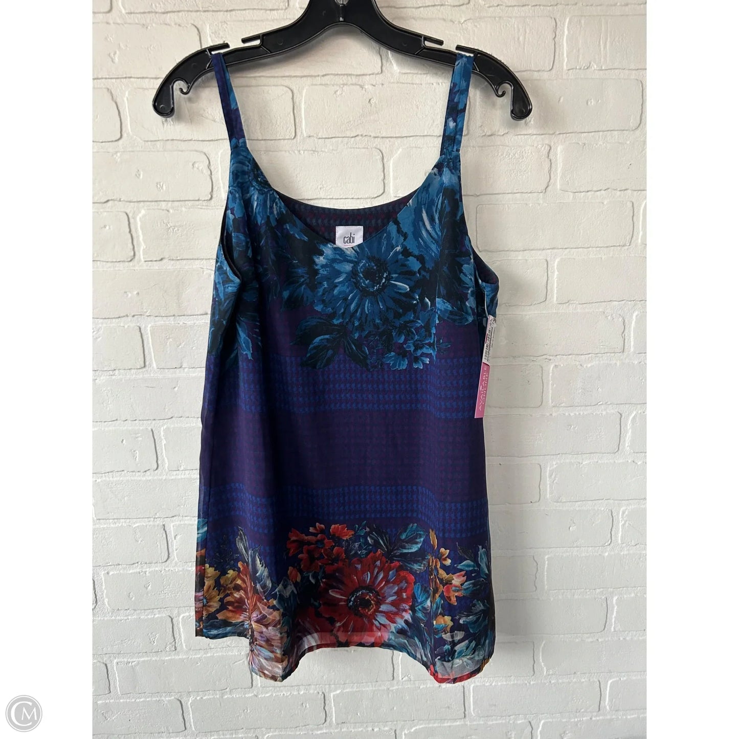 Blouse Sleeveless By Cabi In Blue & Purple, Size: M