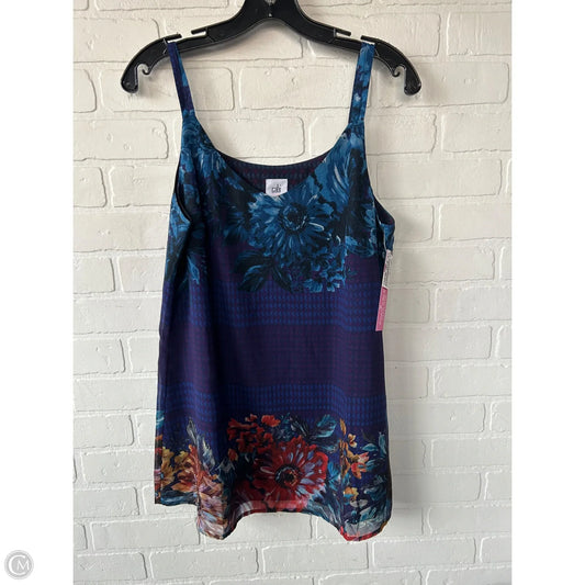 Blouse Sleeveless By Cabi In Blue & Purple, Size: M