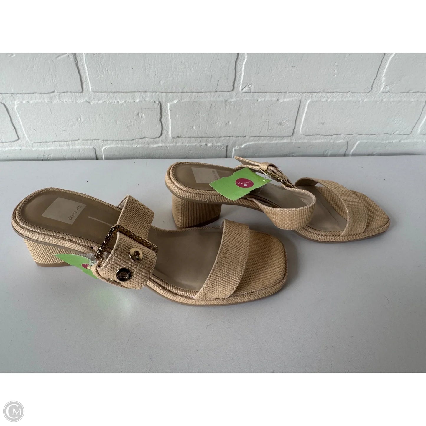 Sandals Heels Block By Dolce Vita In Cream, Size: 8