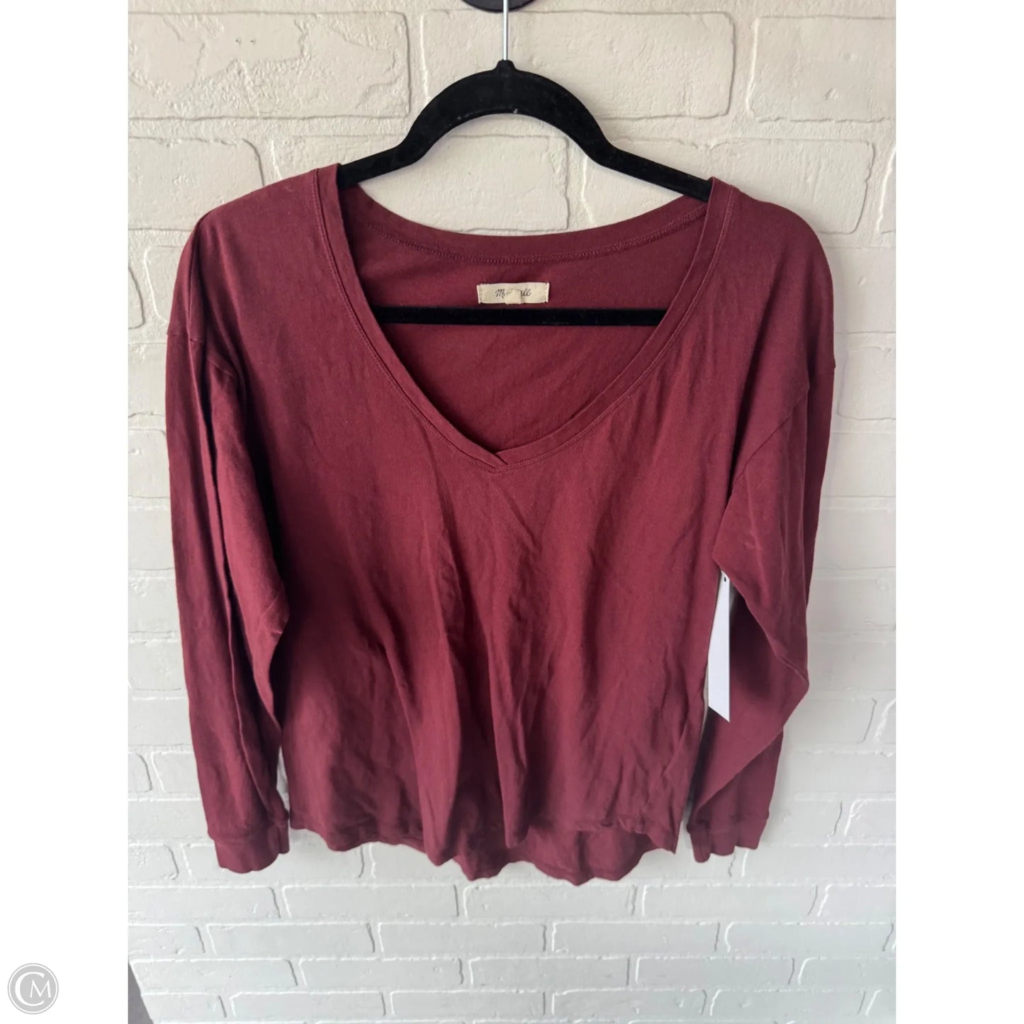 Top Short Sleeve Basic By Madewell In Brown, Size: Xs