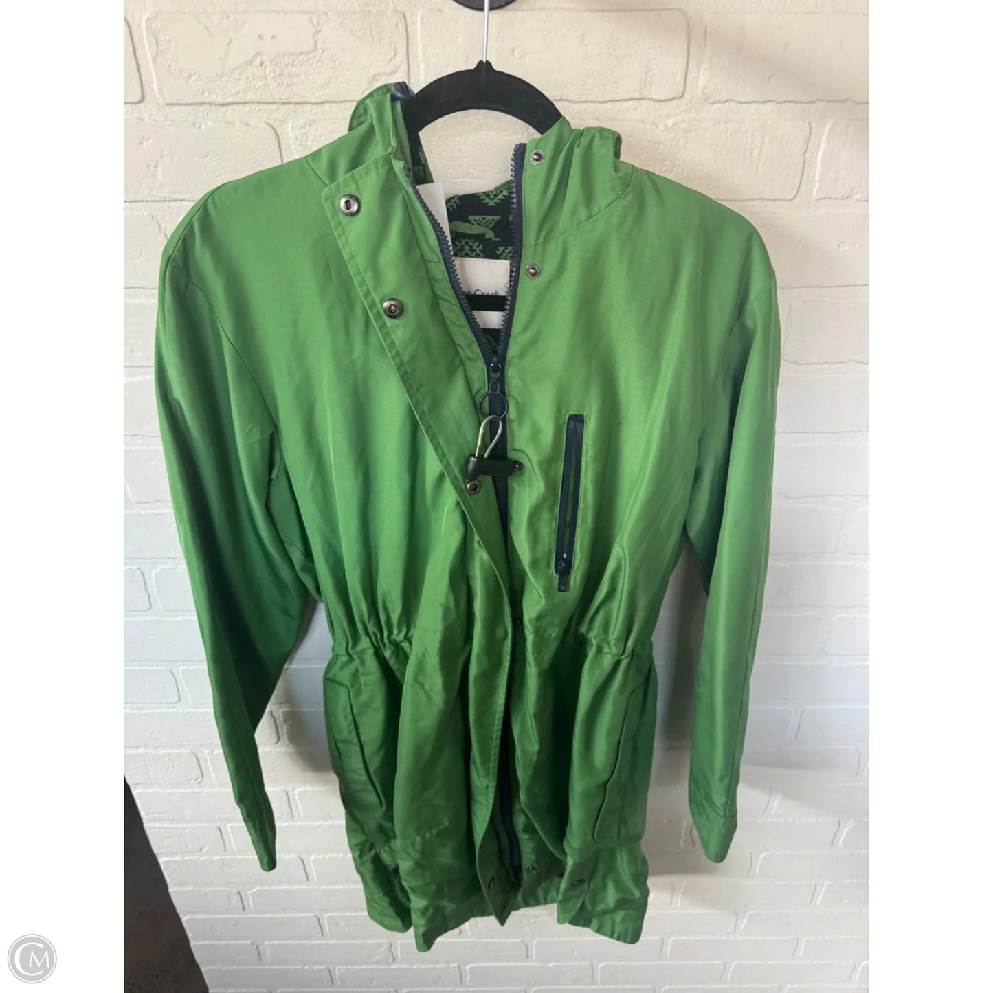 Coat Raincoat By Coldwater Creek In Green, Size: S