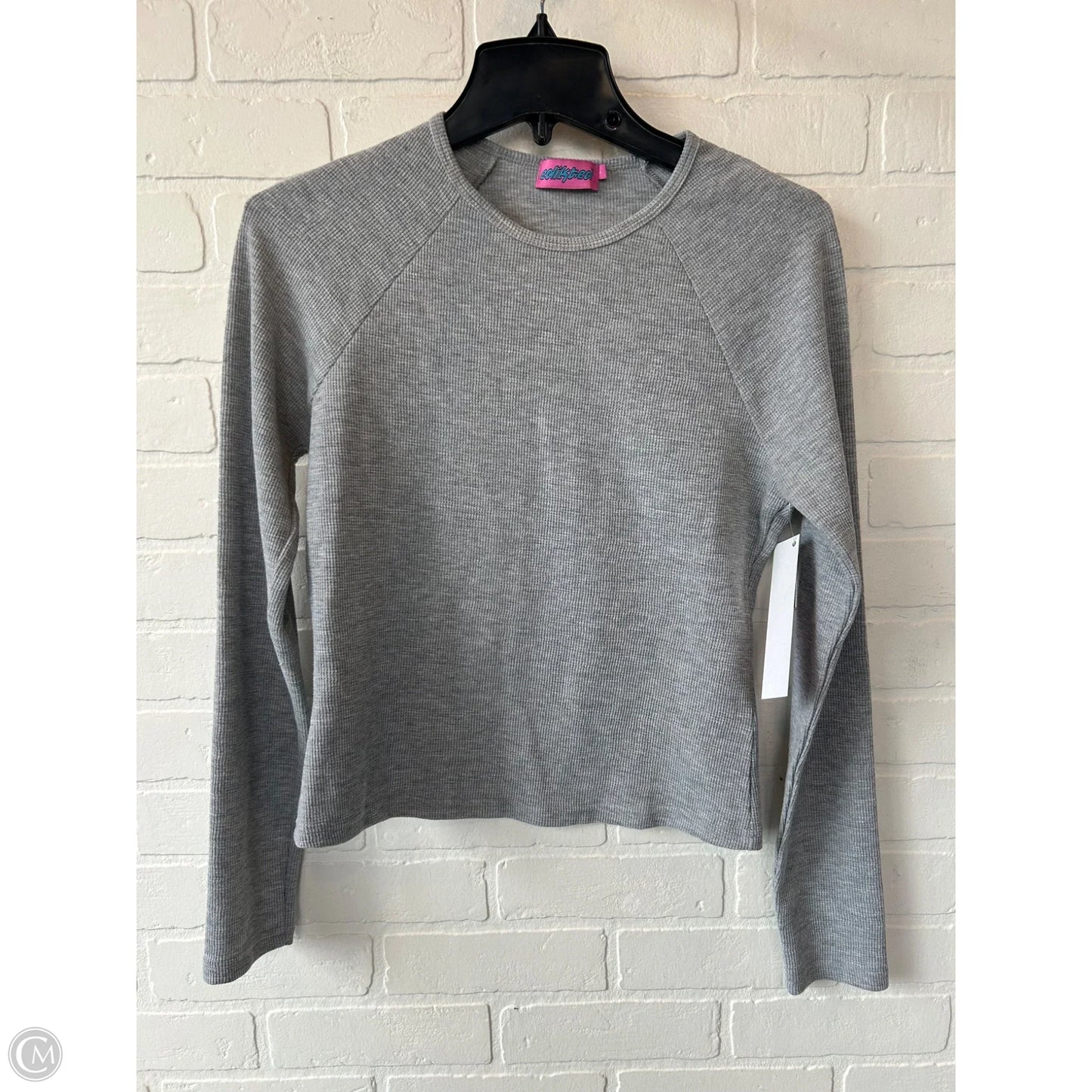 Top Long Sleeve Basic By Edikted In Grey, Size: L