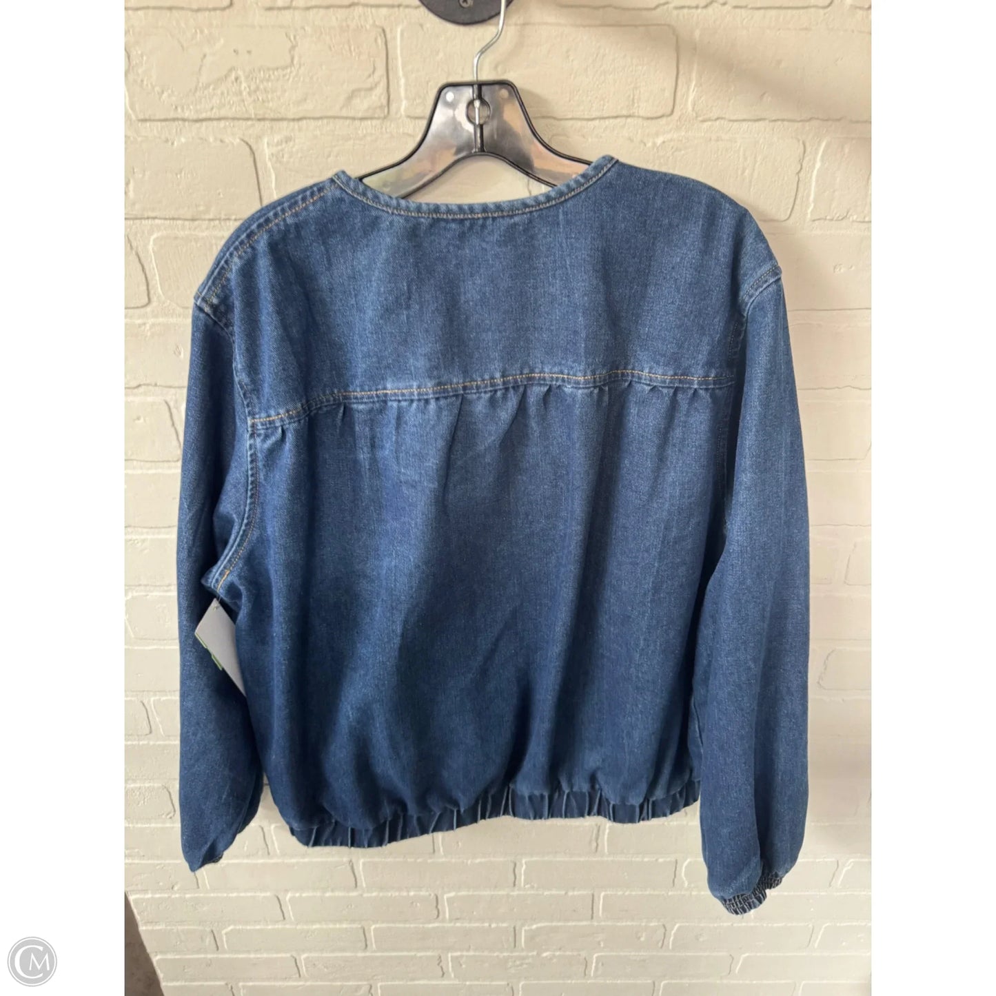 Jacket Denim By Cme In Blue Denim, Size: L
