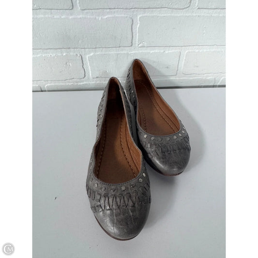 Shoes Designer By Frye In Brown & Grey, Size: 5.5
