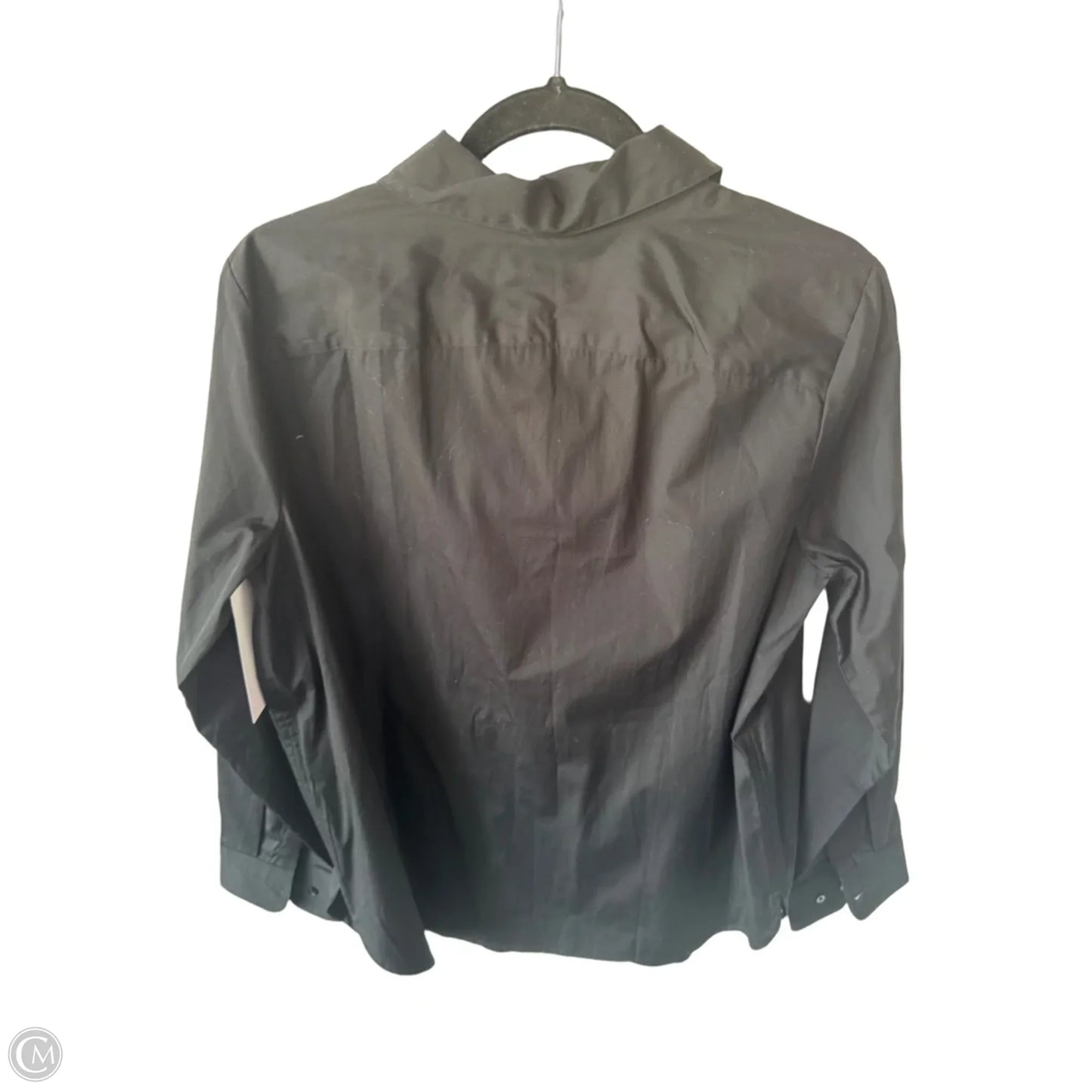 Blouse Long Sleeve By Banana Republic In Black, Size: L