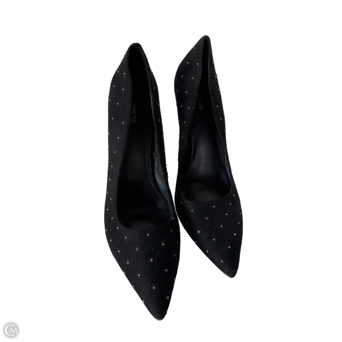 Shoes Heels Stiletto By Express In Black & Gold, Size: 10