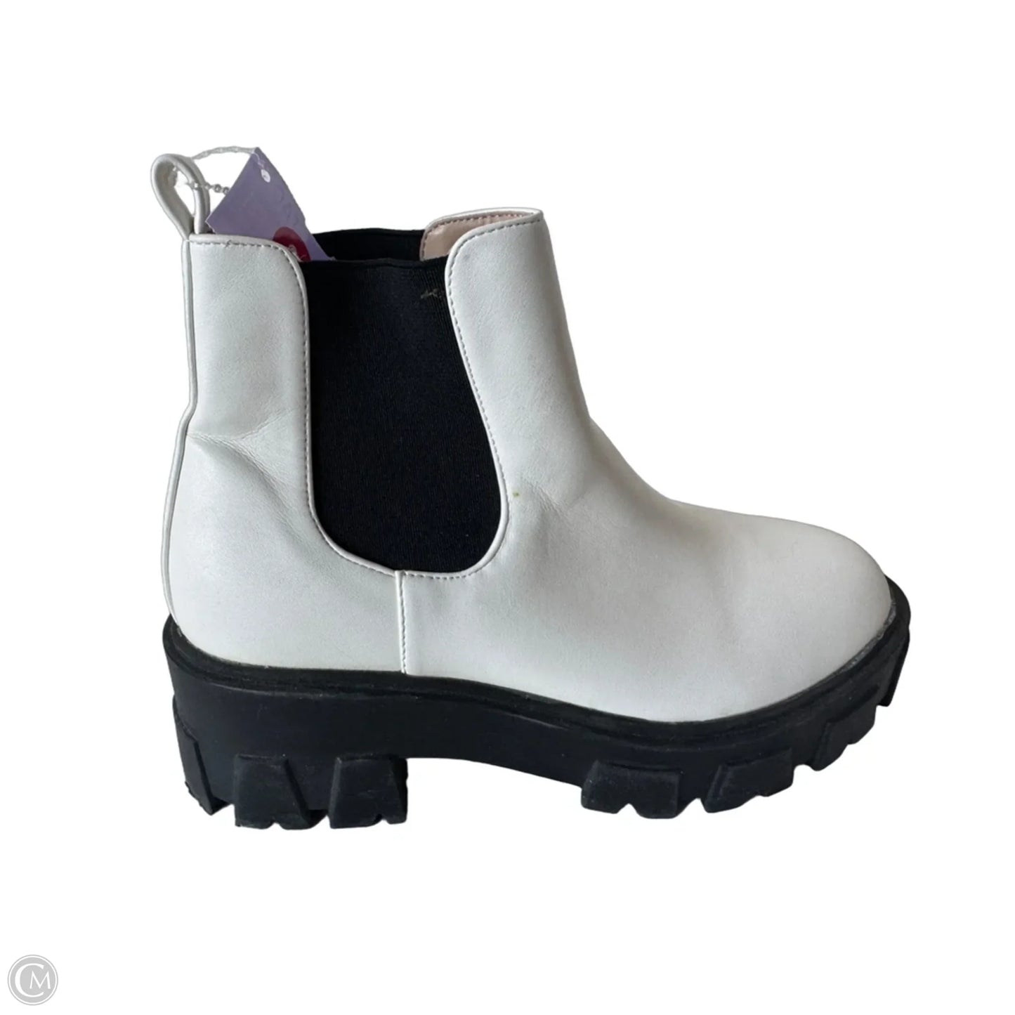 Boots Ankle Heels By Nasty Gal In White, Size: 5