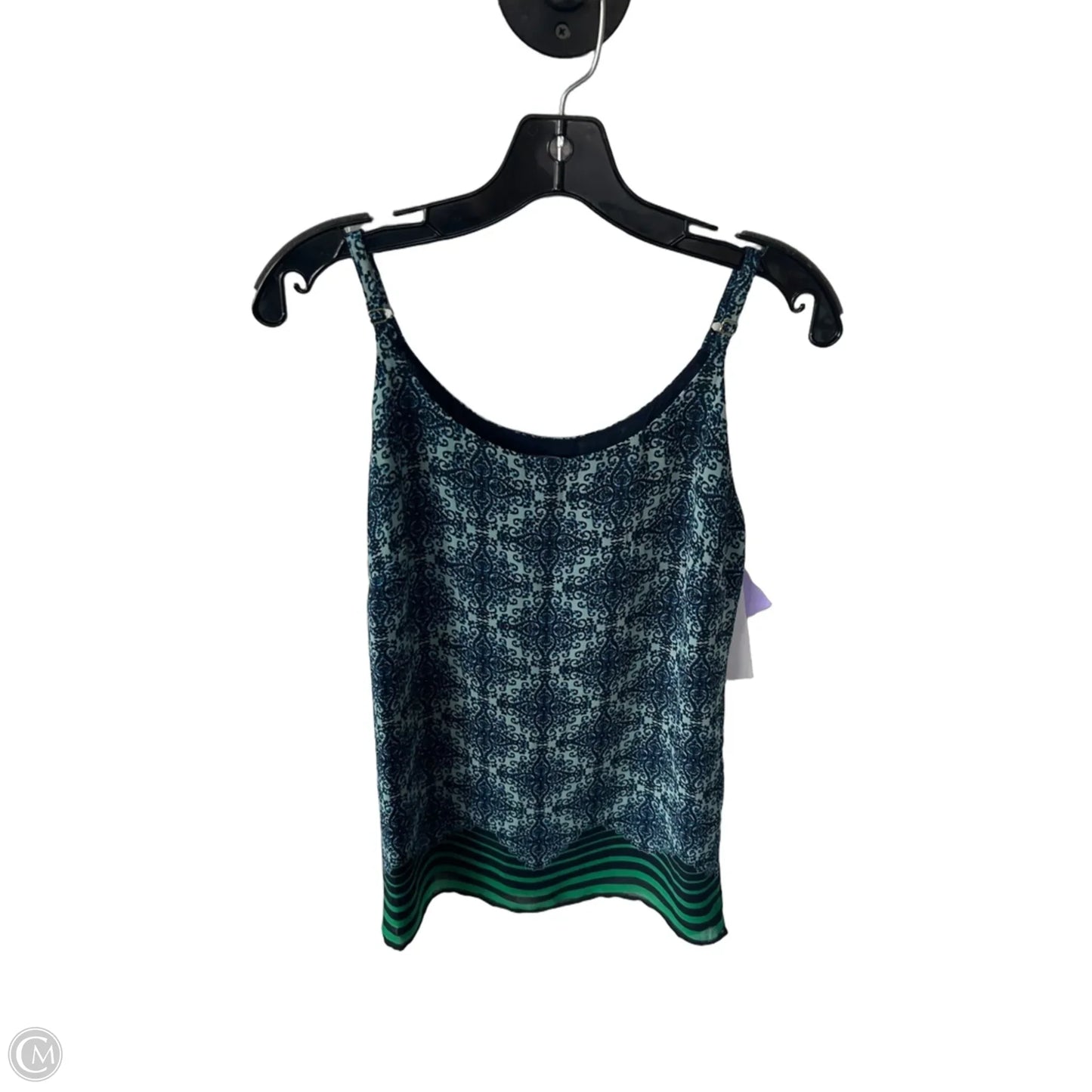 Top Sleeveless By Cabi In Blue & Green, Size: Xs