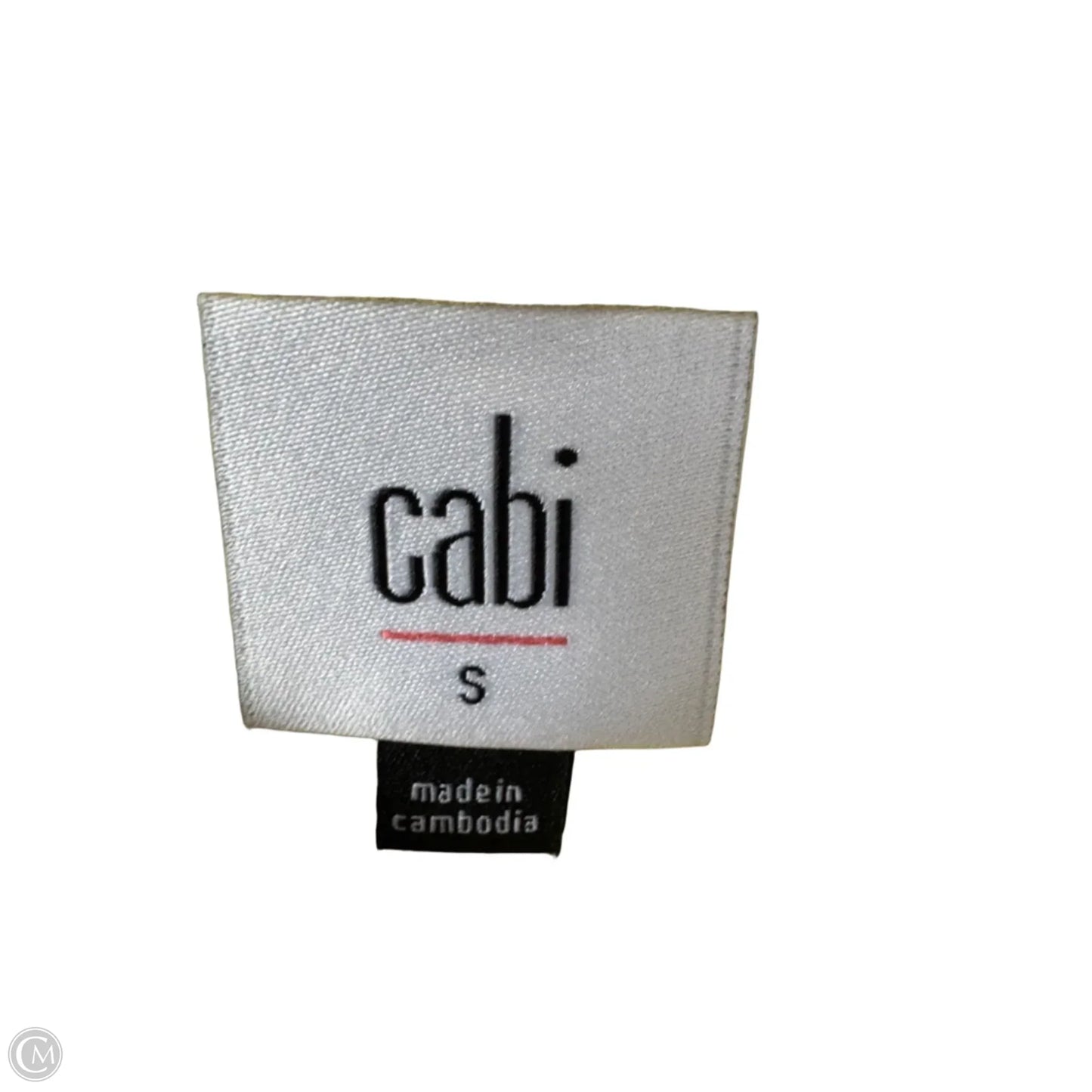Blouse Sleeveless By Cabi In Yellow, Size: S