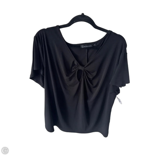 Top Short Sleeve By New York And Co In Black, Size: Xxl