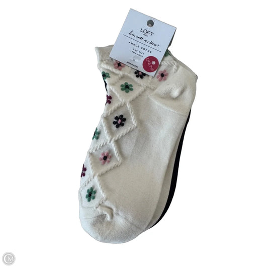 Socks By Loft In Blue & Cream, Size: Osfm