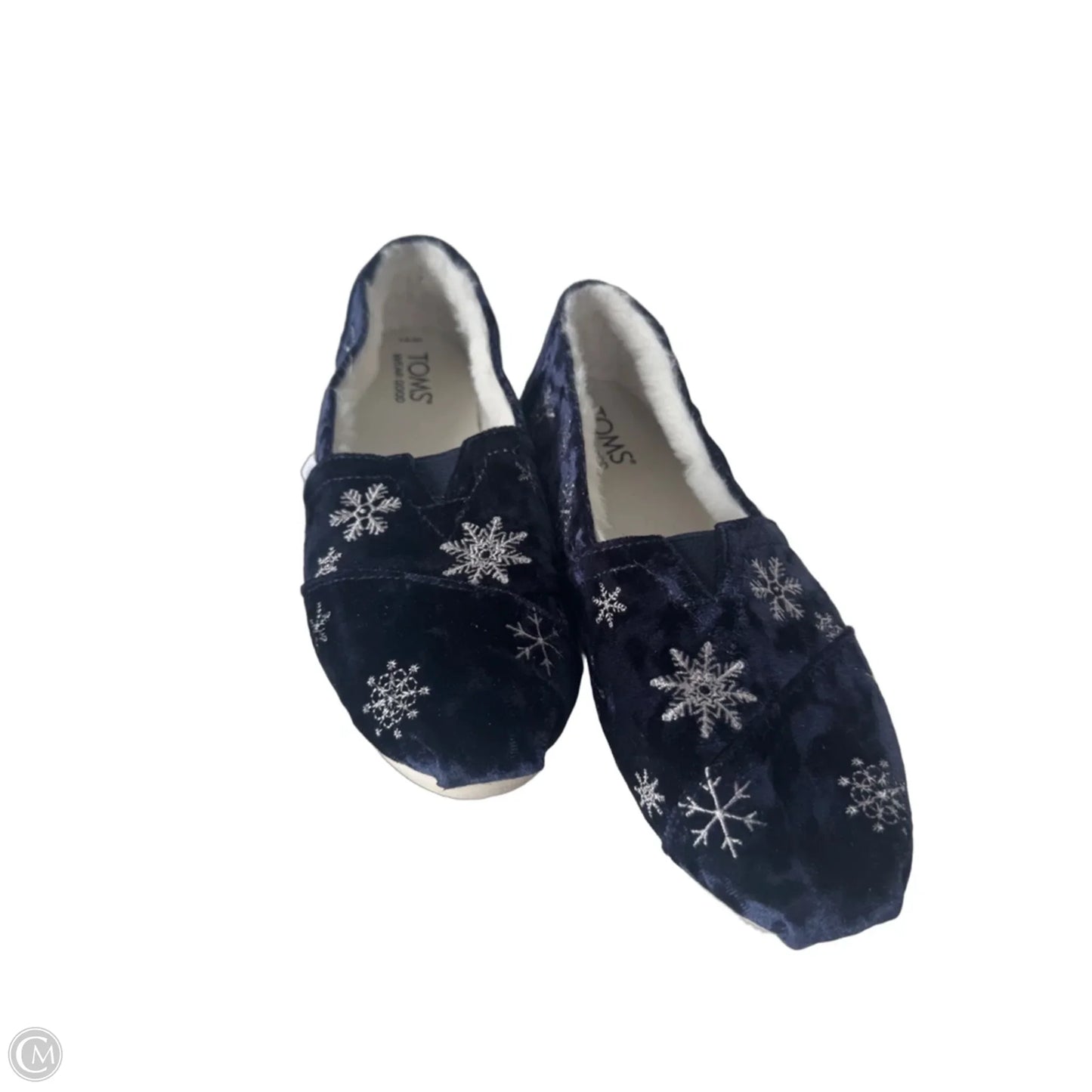 Slippers By Toms In Blue & White, Size: 6