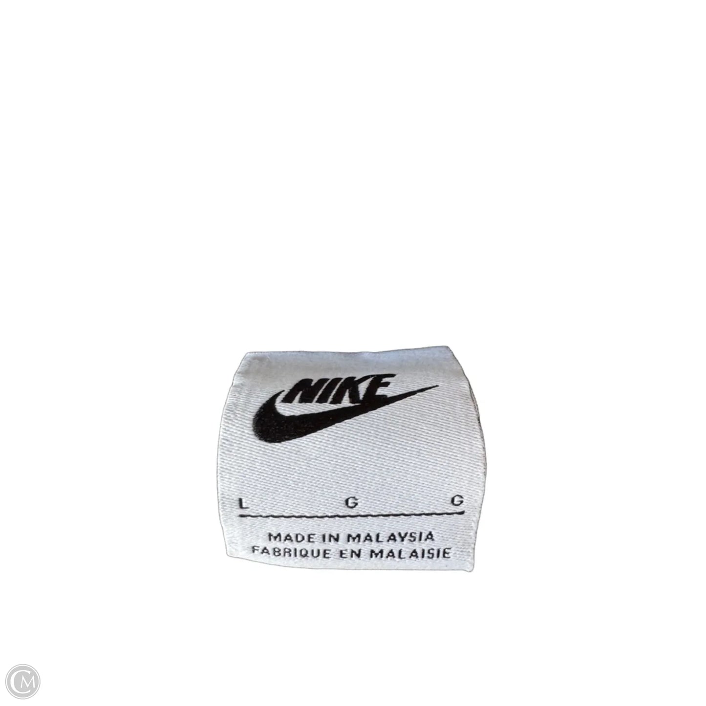 Sweatshirt Crewneck By Nike In Grey & White, Size: L