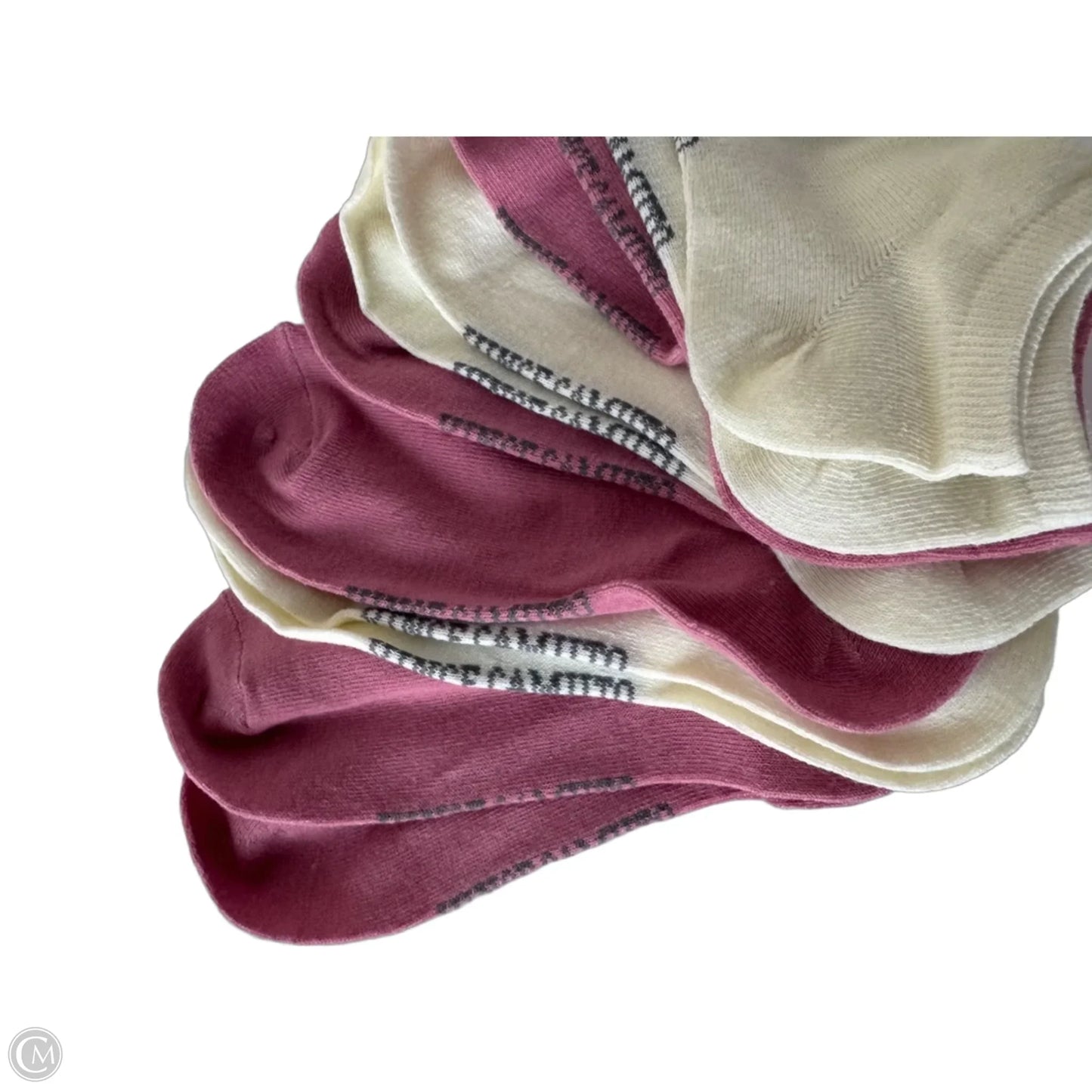 Socks By Vince Camuto In Cream & Pink, Size: Osfm