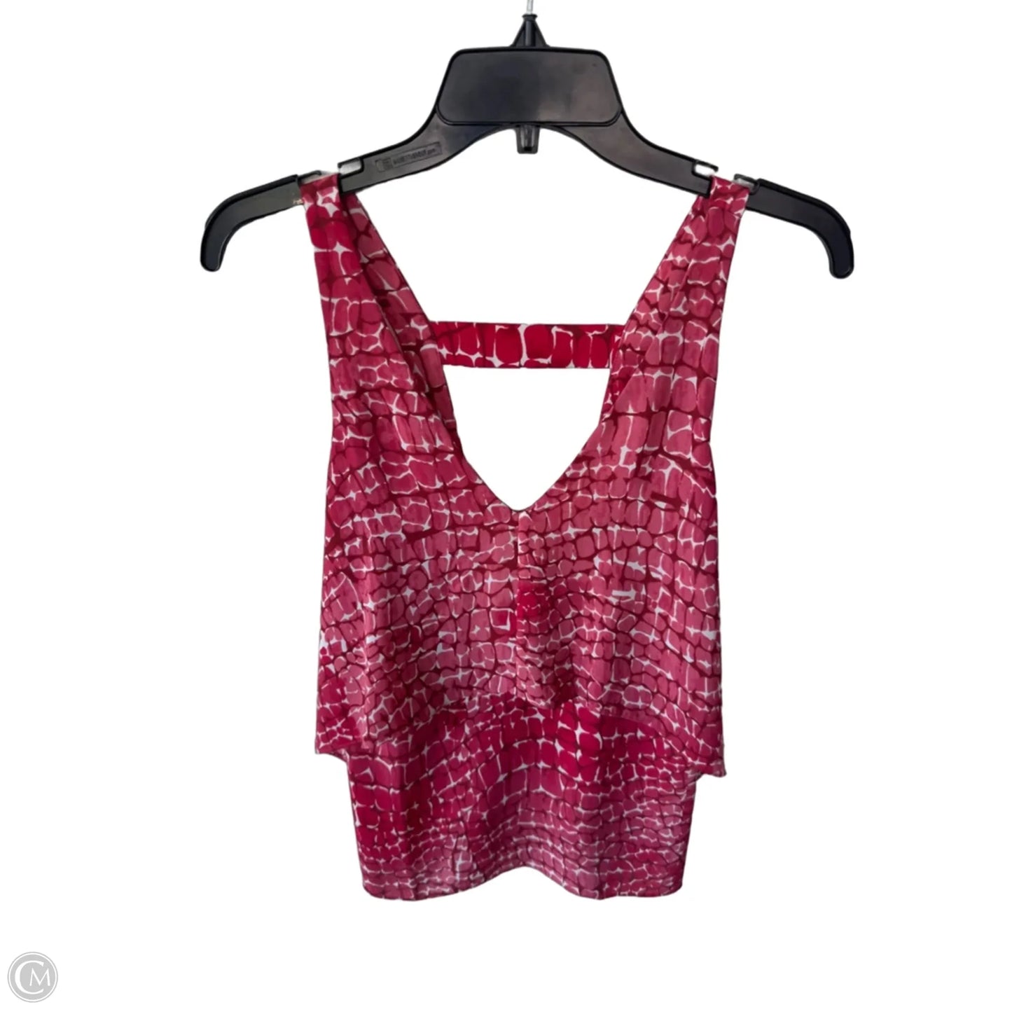 Blouse Sleeveless By White House Black Market In Red & White, Size: Xs