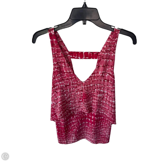 Blouse Sleeveless By White House Black Market In Red & White, Size: Xs
