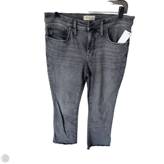 Jeans Flared By Madewell In Black Denim, Size: 10