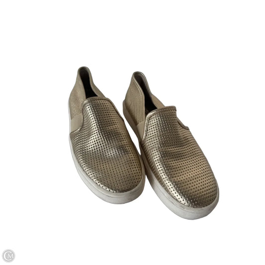 Shoes Sneakers By Vince In Gold, Size: 6.5