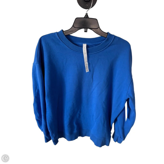 Athletic Sweatshirt Crewneck By Lululemon In Blue, Size: S
