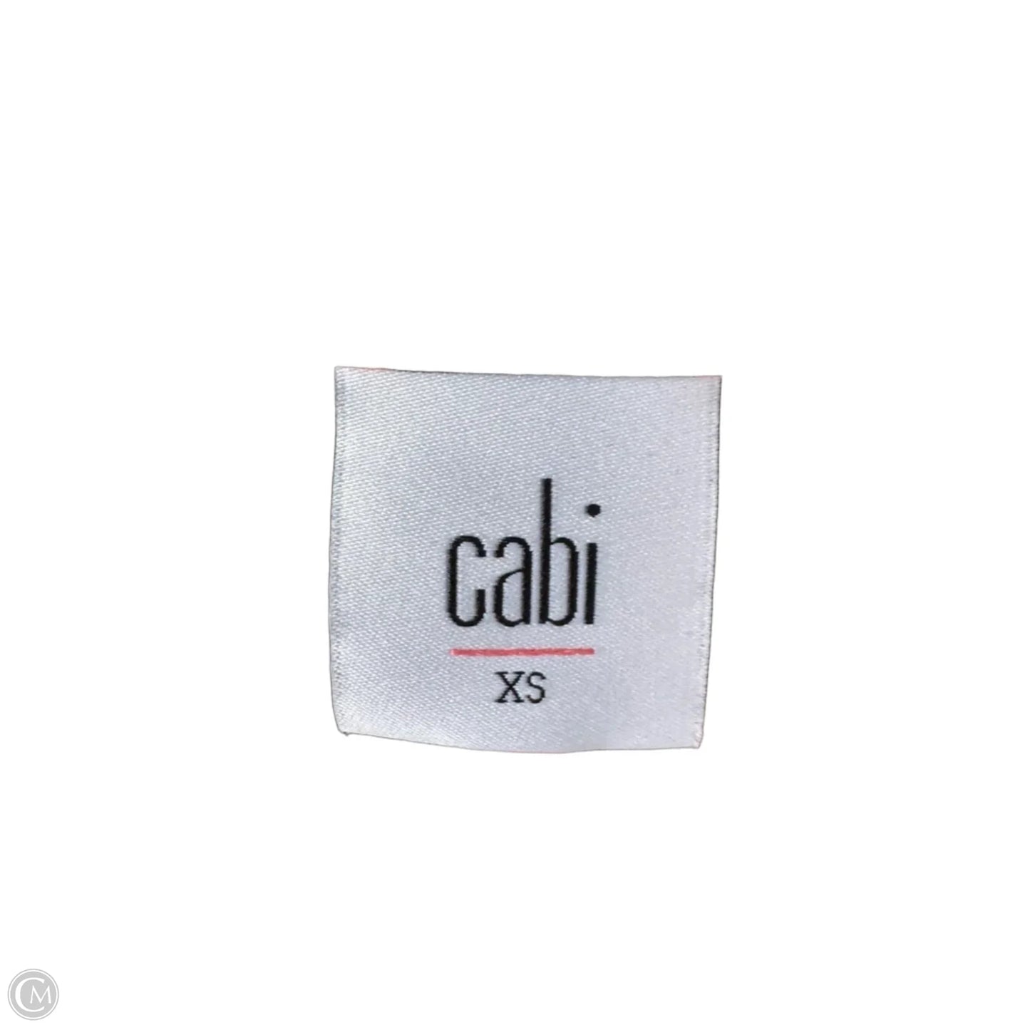 Blouse Long Sleeve By Cabi In Black & White, Size: Xs