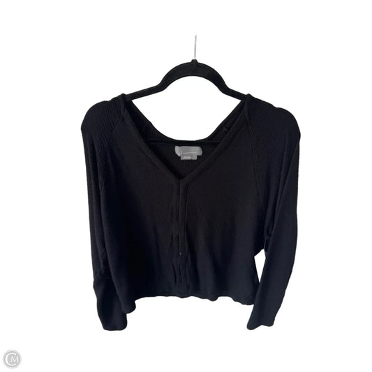 Top Long Sleeve By Anthropologie In Black, Size: S