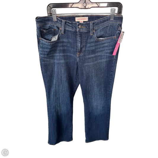 Jeans Boot Cut By Lucky Brand In Blue Denim, Size: 10