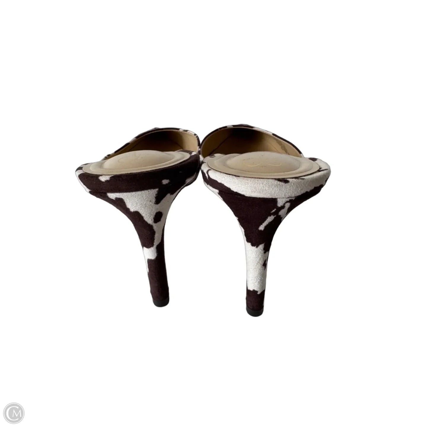 Shoes Heels Stiletto By Jessica Simpson In Brown & Cream, Size: 10