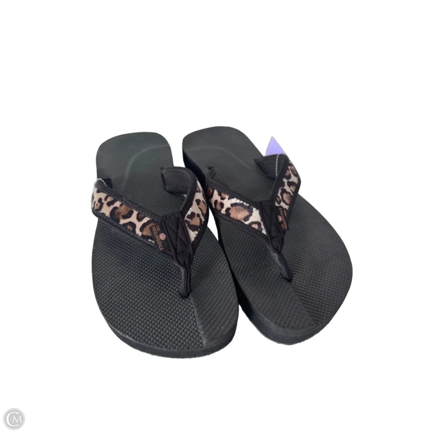 Sandals Flats By Cmc In Black & Brown, Size: 10.5