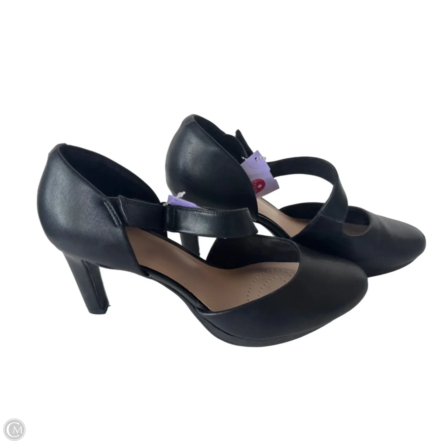 Shoes Heels Block By Clarks In Black, Size: 11
