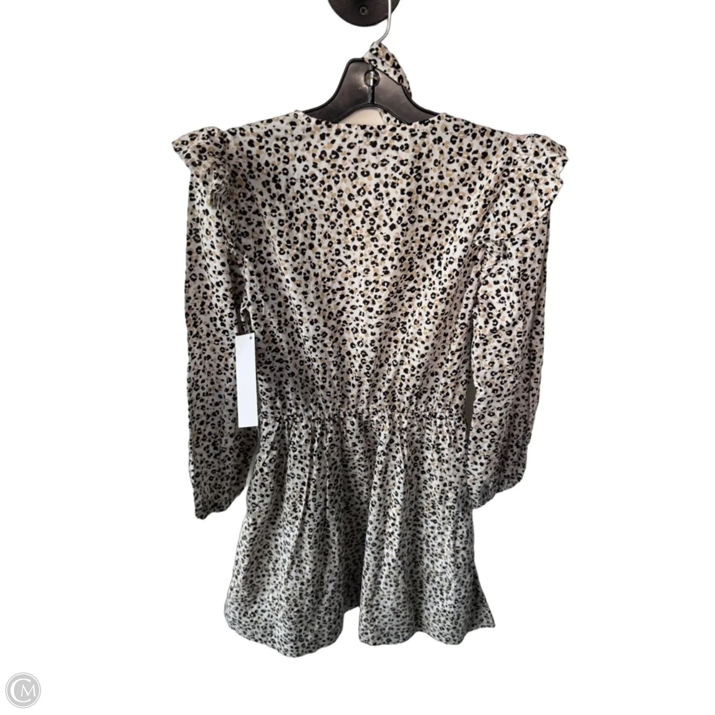 Dress Work By J. Crew In Tan & White, Size: Xs