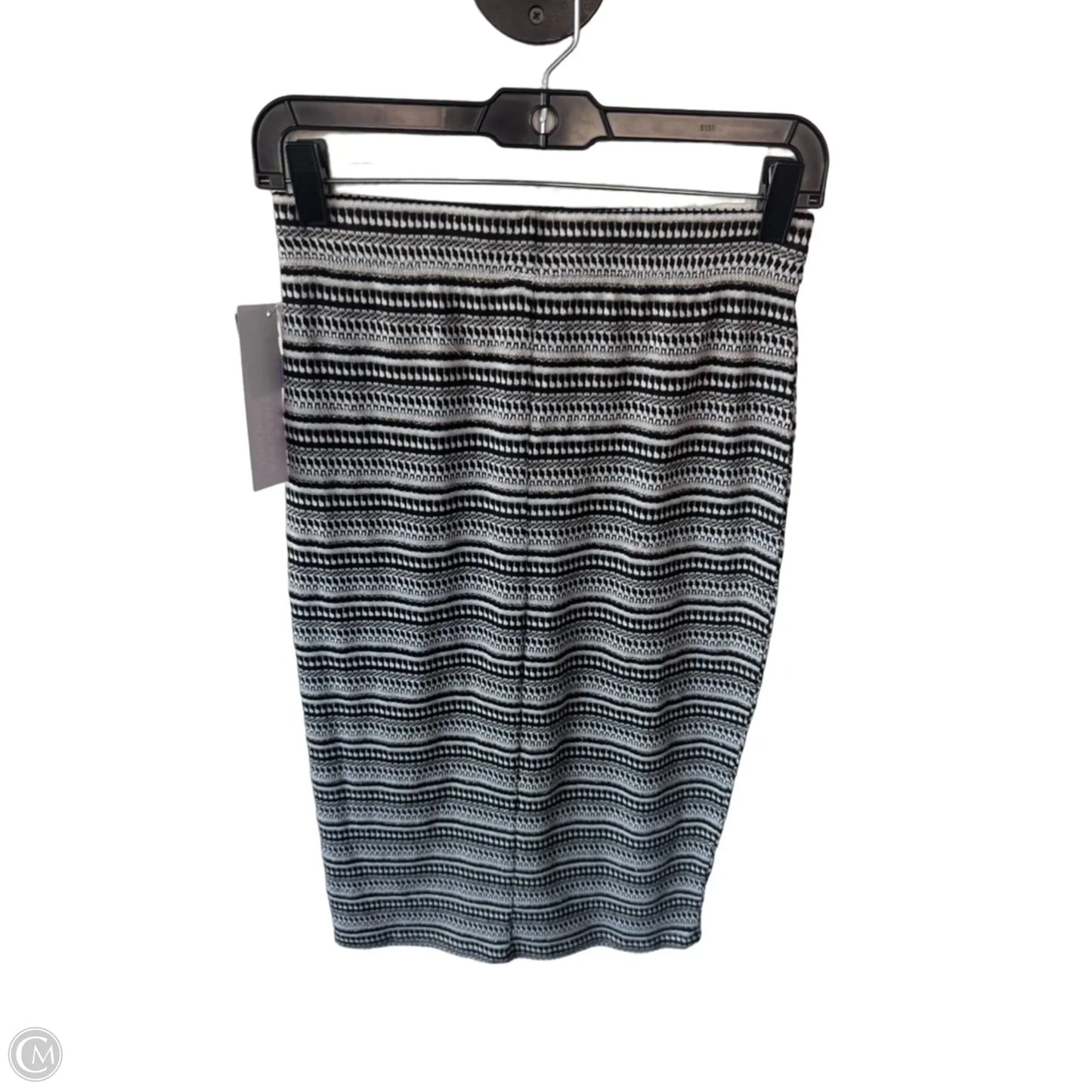 Skirt Midi By Bobeau In Black & White, Size: 0