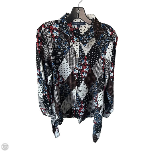 Tunic Long Sleeve By Tommy Bahama In Black & White, Size: L