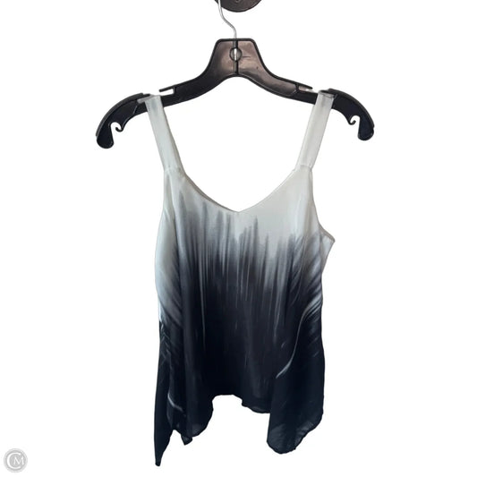 Blouse Sleeveless By Bobeau In Black & White, Size: Xs