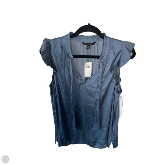 Blouse Sleeveless By Banana Republic In Blue, Size: S