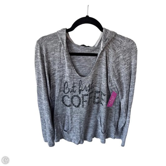 Top Long Sleeve By Clothes Mentor In Grey, Size: Xl