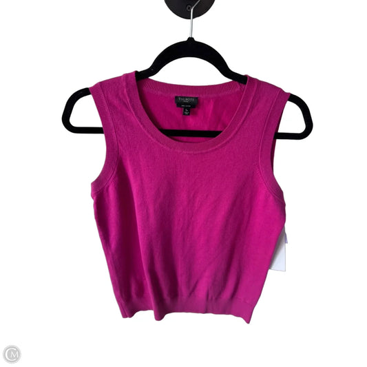 Vest Sweater By Talbots In Pink, Size: Sp
