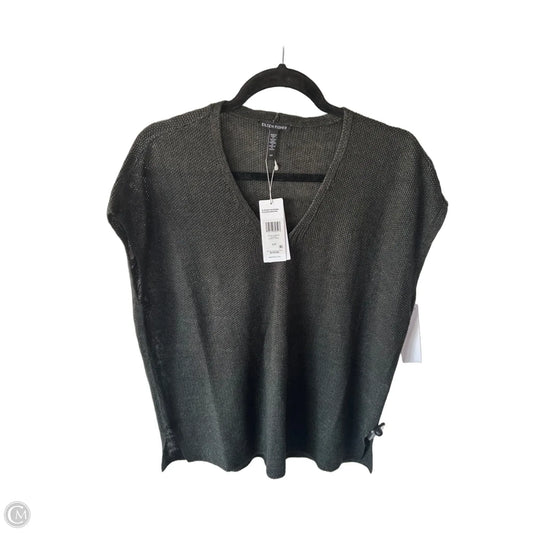 Vest Sweater By Eileen Fisher In Grey, Size: S