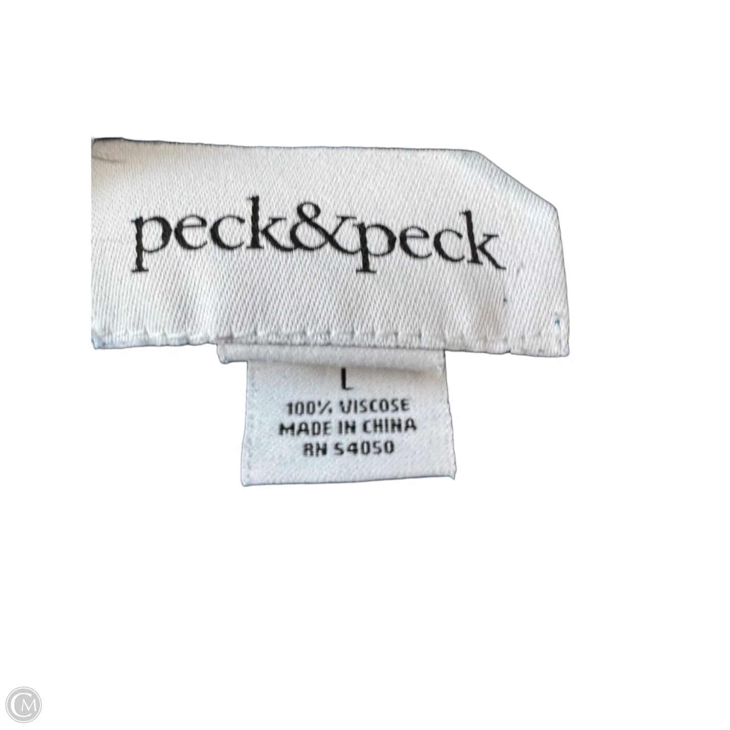 Sweater Cardigan By Peck And Peck In Blue, Size: L