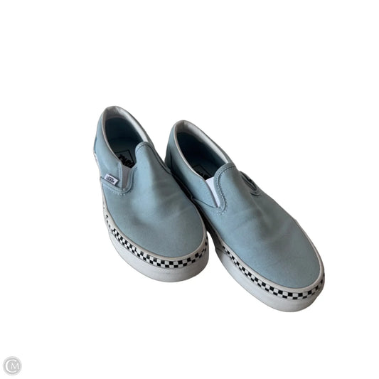 Shoes Sneakers By Vans In Blue & White, Size: 7