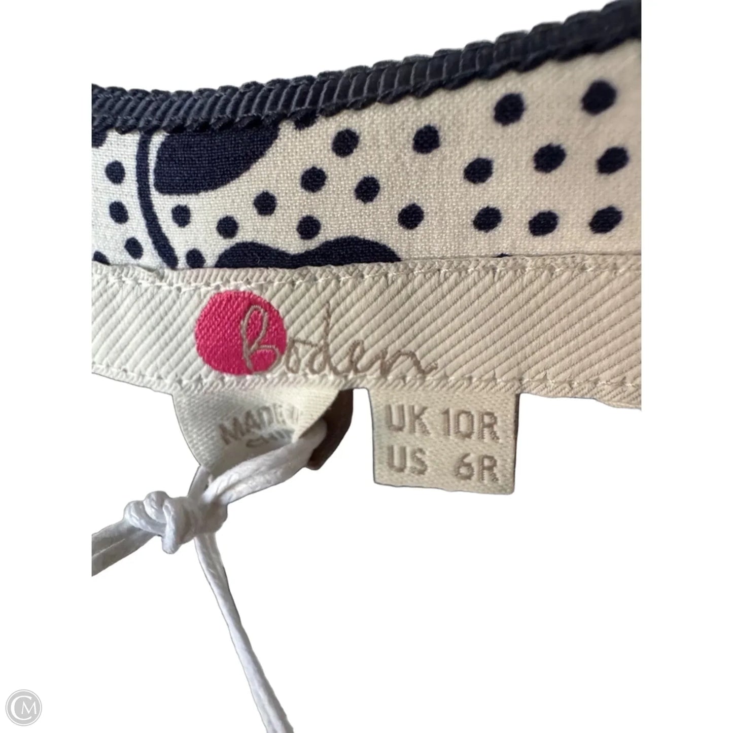Dress Work By Boden In Blue & White, Size: S