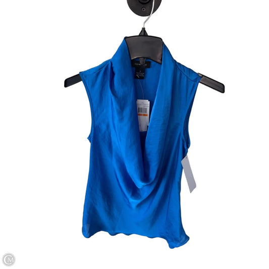 Blouse Sleeveless By Spense In Blue, Size: S