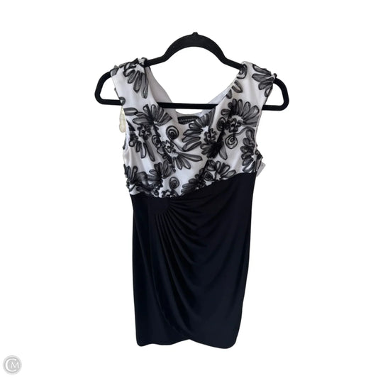 Dress Party Midi By Connected Apparel In Black & White, Size: S