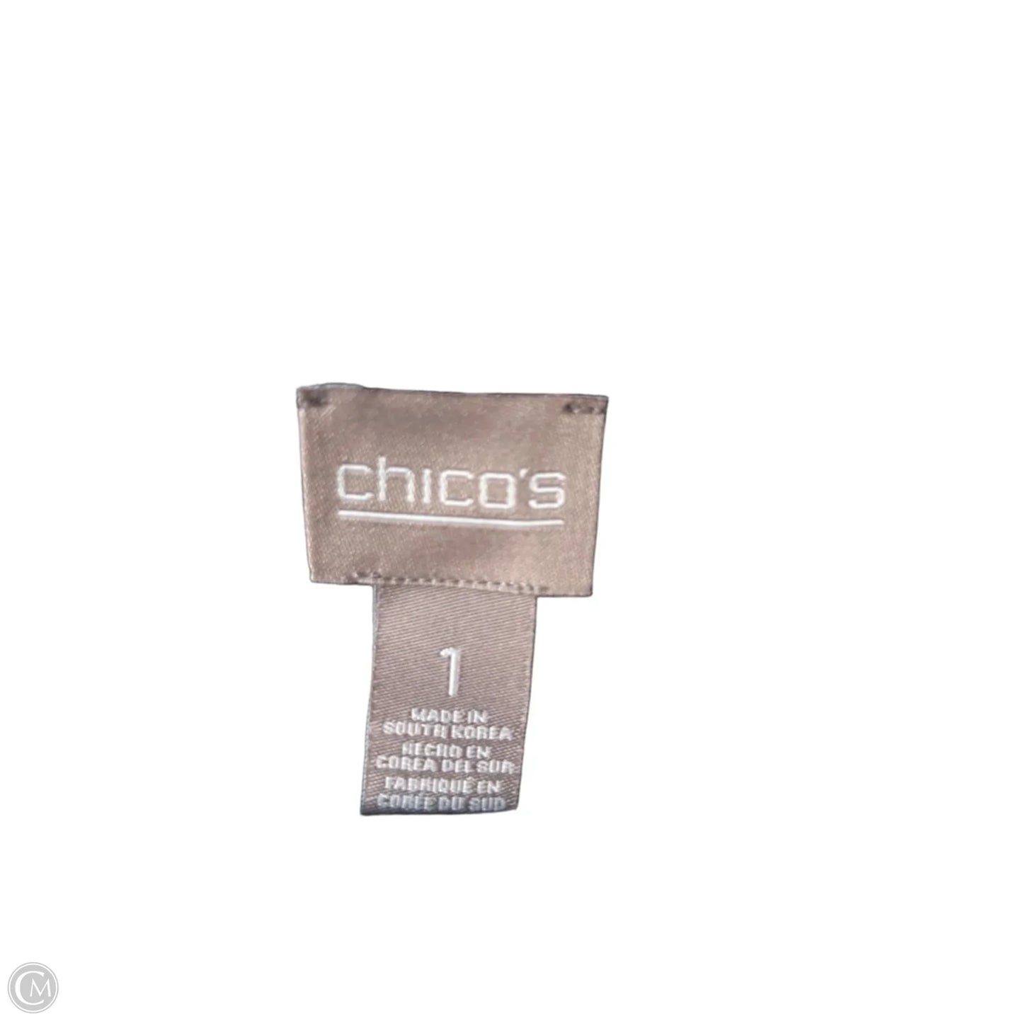 Dress Casual Short By Chicos In Black & White, Size: M