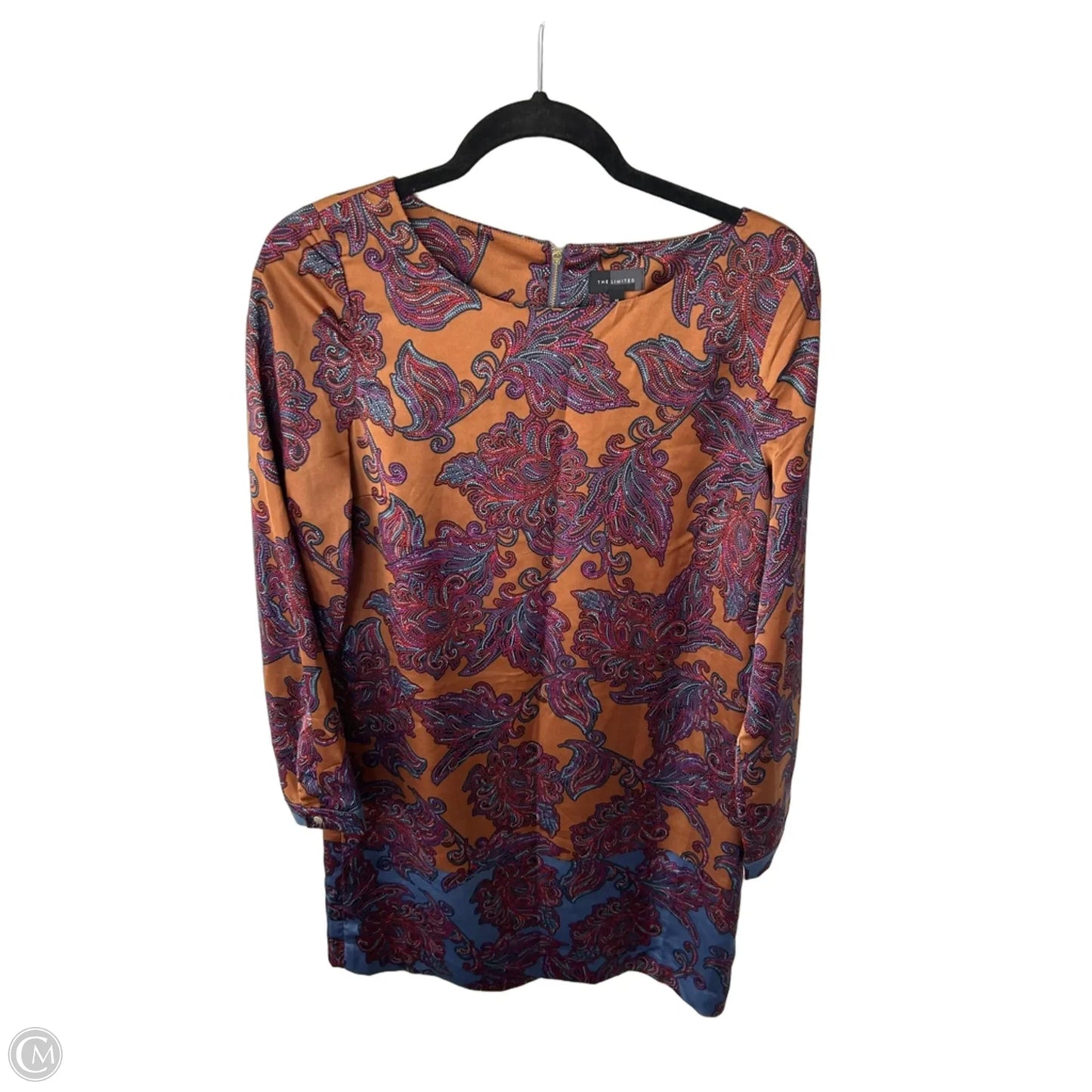 Dress Work By Limited In Blue & Brown, Size: Medium