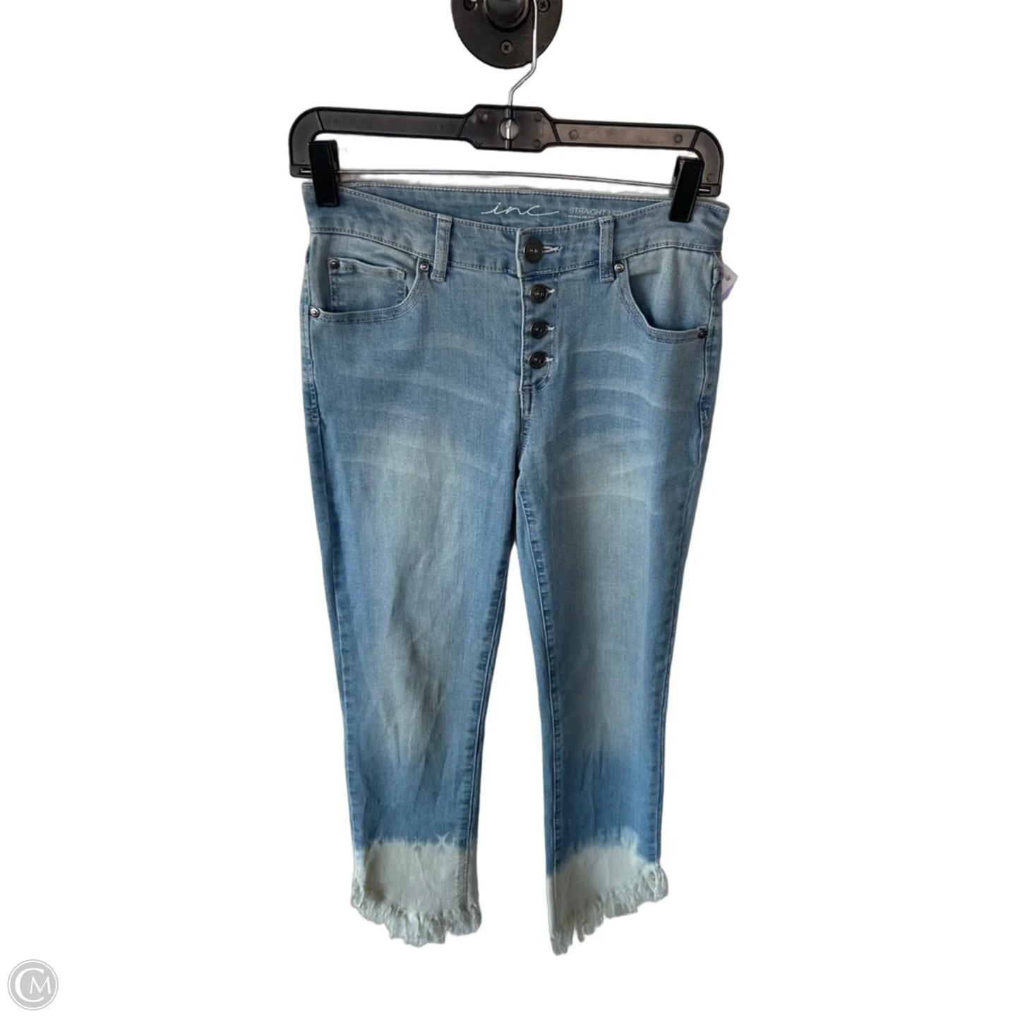 Jeans Straight By Inc In Blue Denim, Size: 2