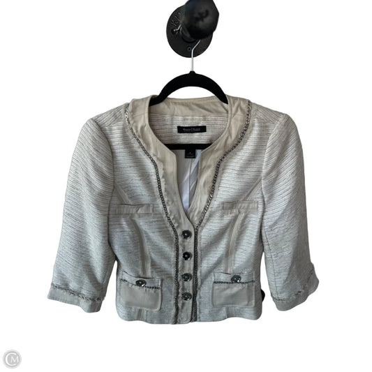 Blazer By White House Black Market In Tan & White, Size: S