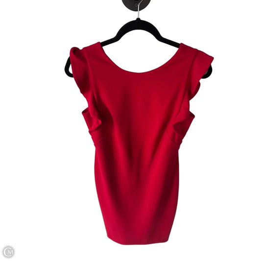 Dress Party Midi By Calvin Klein In Red, Size: S